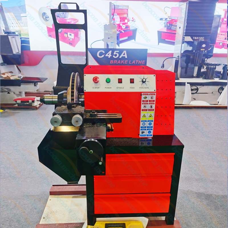{C45A High Precision Brake Disc Lathe with Double-Sided Simultaneous Turning}