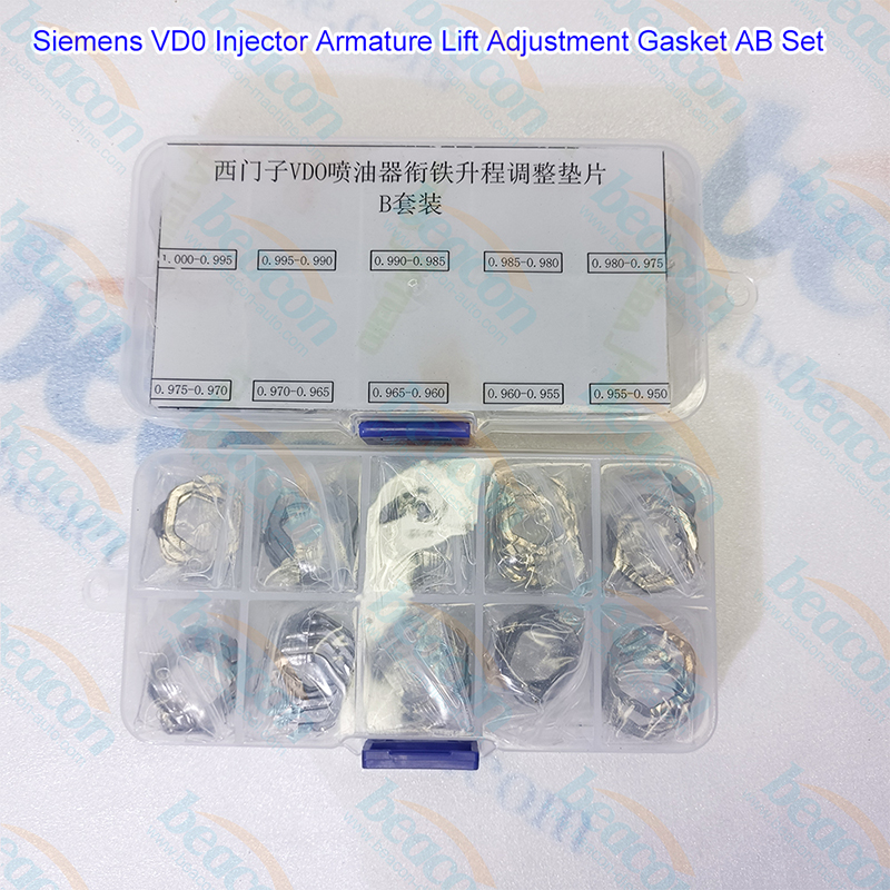 {Siemens VDO Piezo Injector Armature Lift Adjustment Shims Calibration Washers}