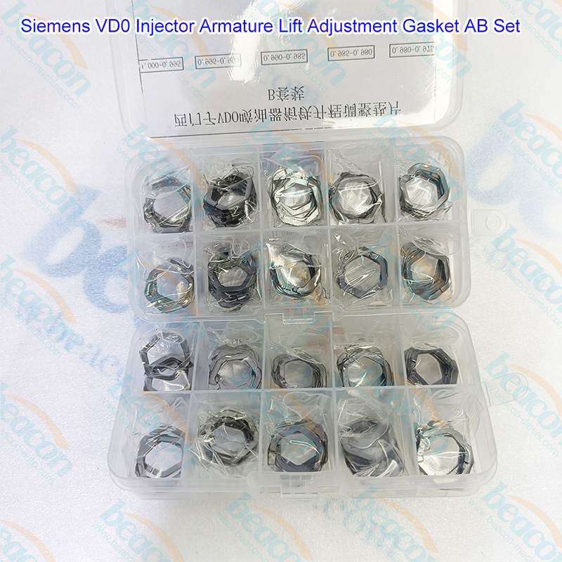 {Siemens VDO Piezo Injector Armature Lift Adjustment Shims Calibration Washers}