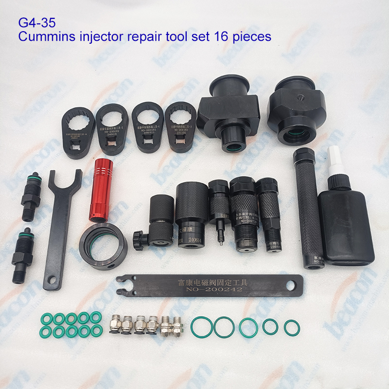 {G4-35 Cummins Common Rail Injector Repair Tool Set 16 Pieces}