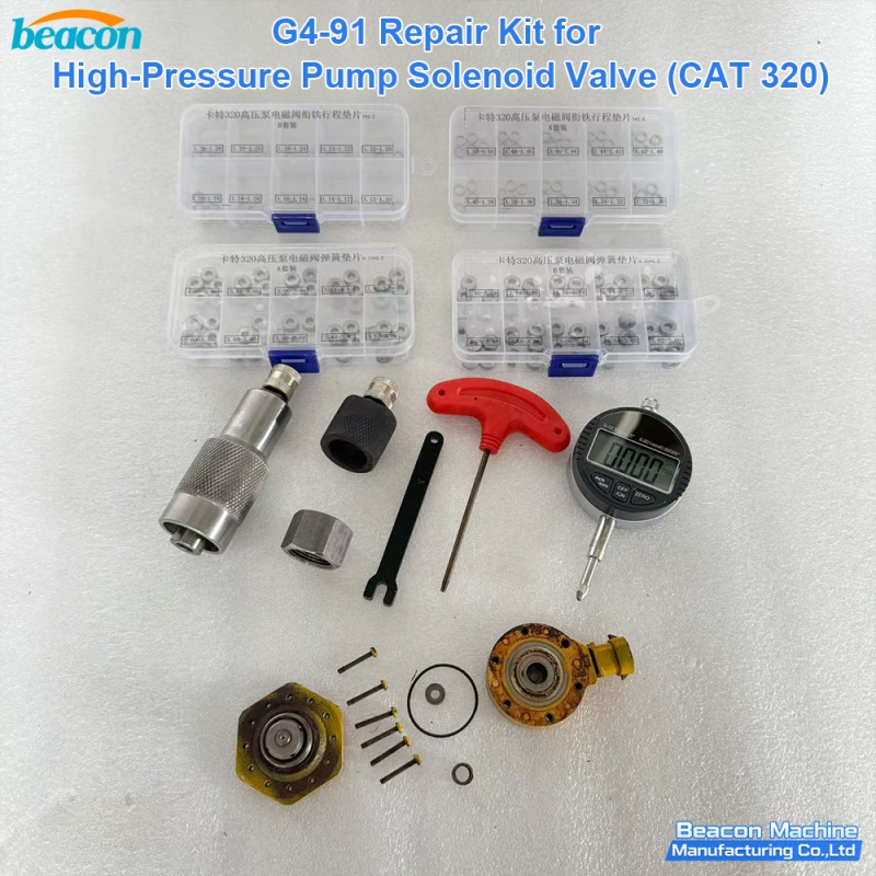 {G4-91 Caterpillar CAT 320D High Pressure Pump Solenoid Valve Repair Kit}