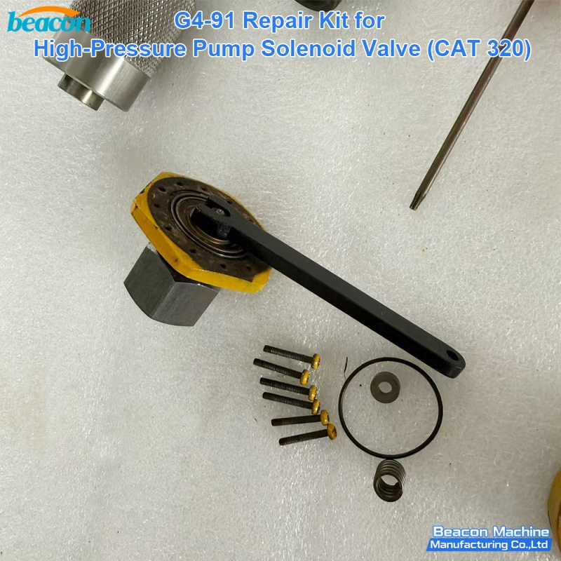 {G4-91 Caterpillar CAT 320D High Pressure Pump Solenoid Valve Repair Kit}