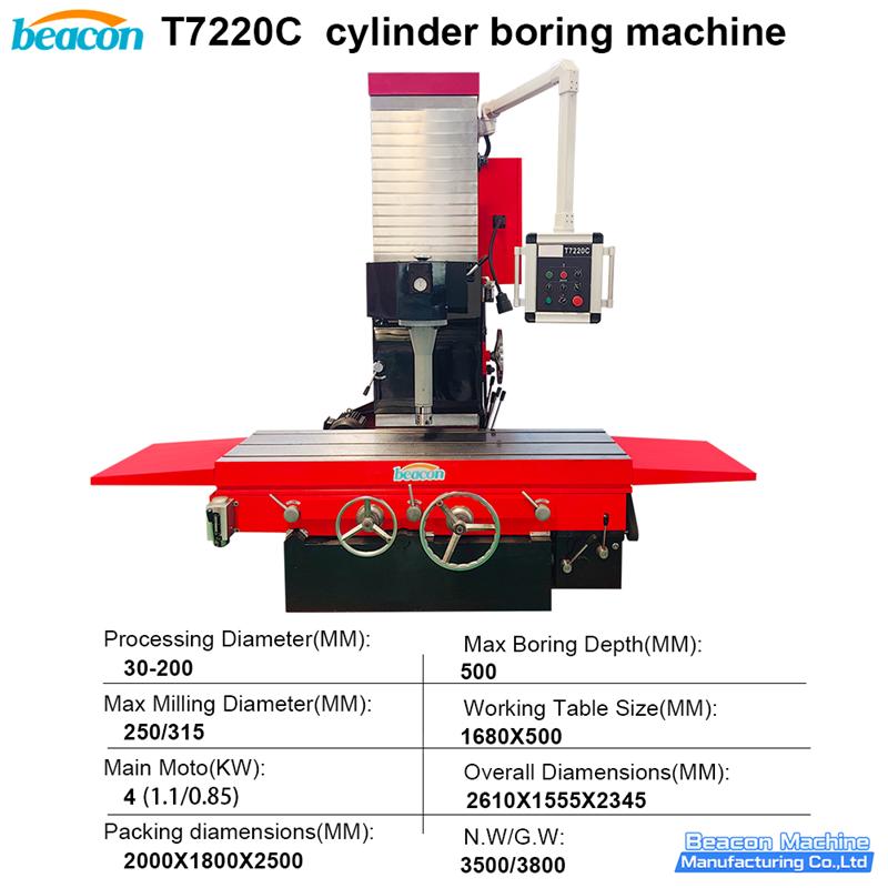 {T7220C High Precision Vertical Cylinder Boring and Milling Machine}