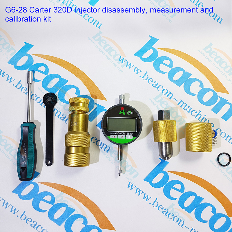 {G6-28 Caterpillar CAT 320D Excavator Injector Disassembly Stroke Measuring and Calibration Tool Kit}