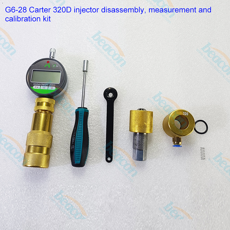 {G6-28 Caterpillar CAT 320D Excavator Injector Disassembly Stroke Measuring and Calibration Tool Kit}