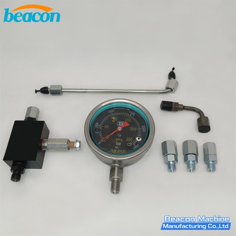 {G7-14 Common Rail High Pressure Pump Plunger Tester Gauge Kit with Pressure Release Valve}