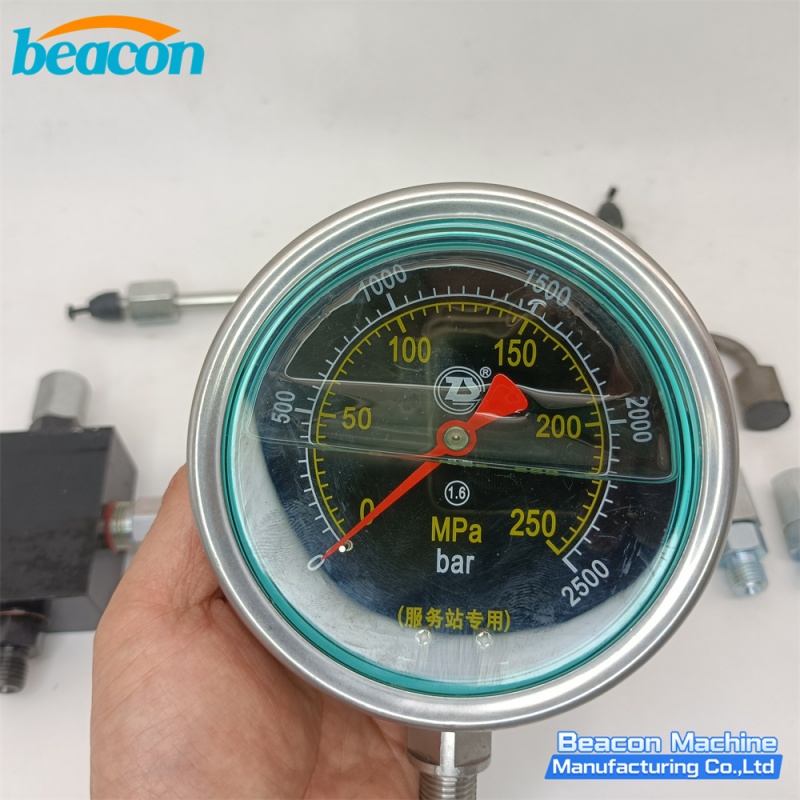 {G7-14 Common Rail High Pressure Pump Plunger Tester Gauge Kit with Pressure Release Valve}