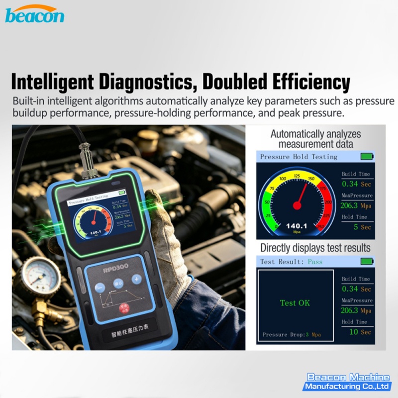 plunger pressure tester,diesel pump pressure gauge,fuel system diagnostic tool