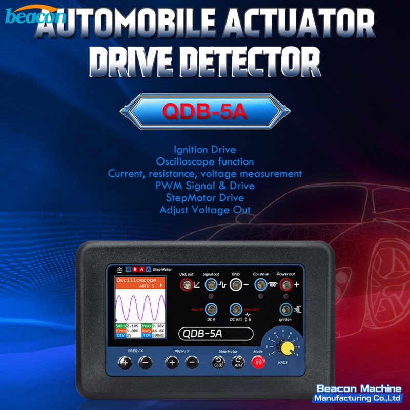 {Multifunctional Automobile Actuator Repair Tester Car Solenoid Valve Ignition Coil Stepper Motor Simulator Drive Box QDB-5A}