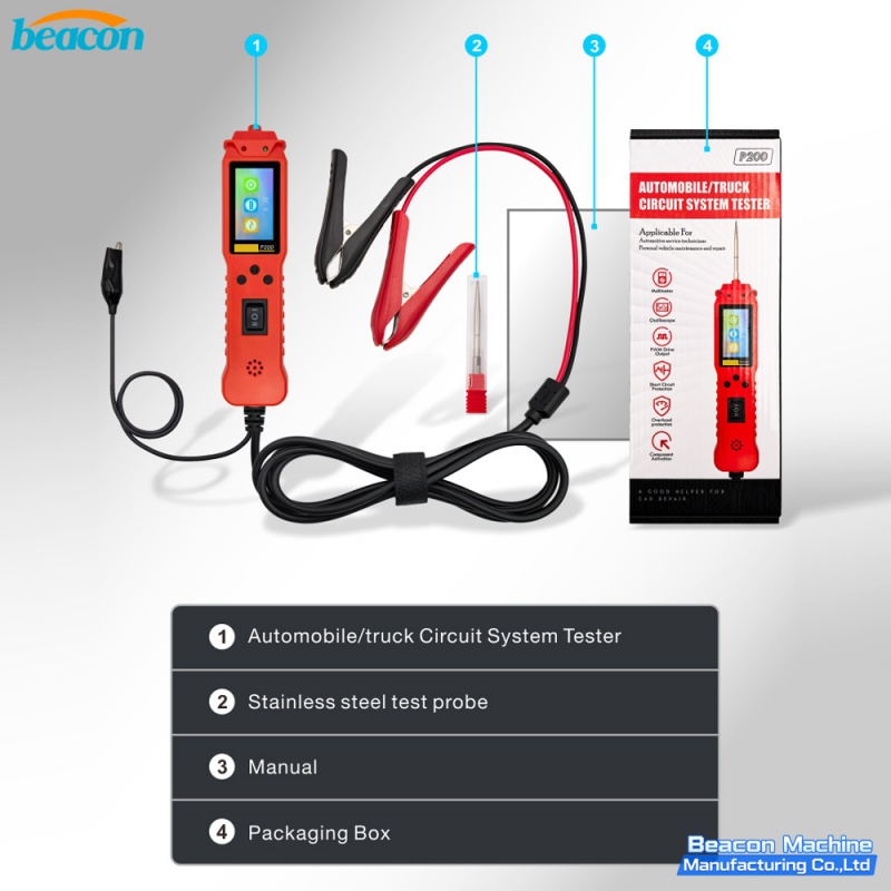 {Automotive Electrical Circuit Tester Smart Power Probe Digital Voltage Component Scanner Diagnostic Tool P200}