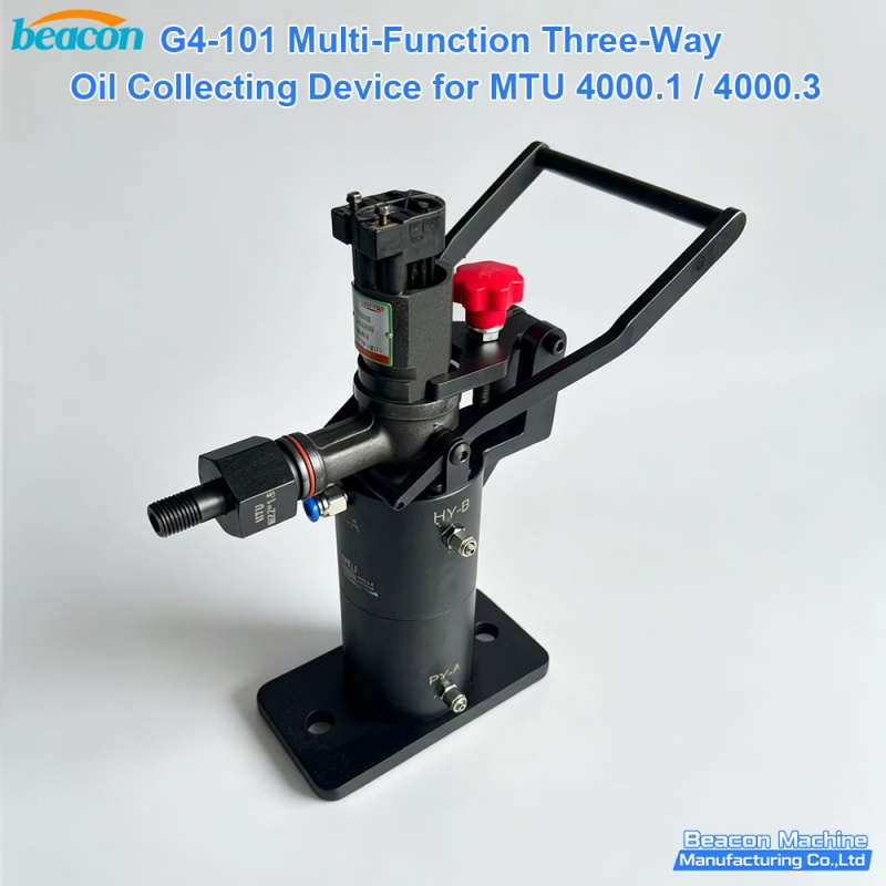 {MTU 4000 Series Diesel Engine Fuel Injector Return Oil Collector Three Way Collector Device Test Tool G4-101}