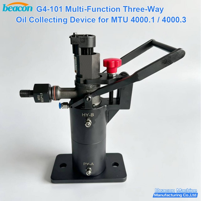 mtu fuel return oil collector,diesel injector return flow device,three way oil collector tool