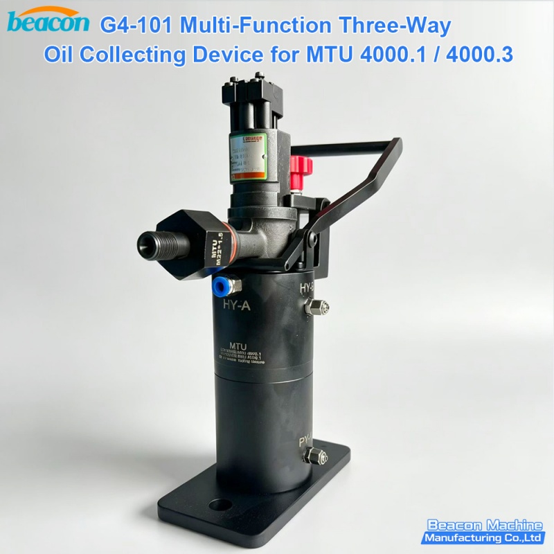 mtu fuel return oil collector,diesel injector return flow device,three way oil collector tool