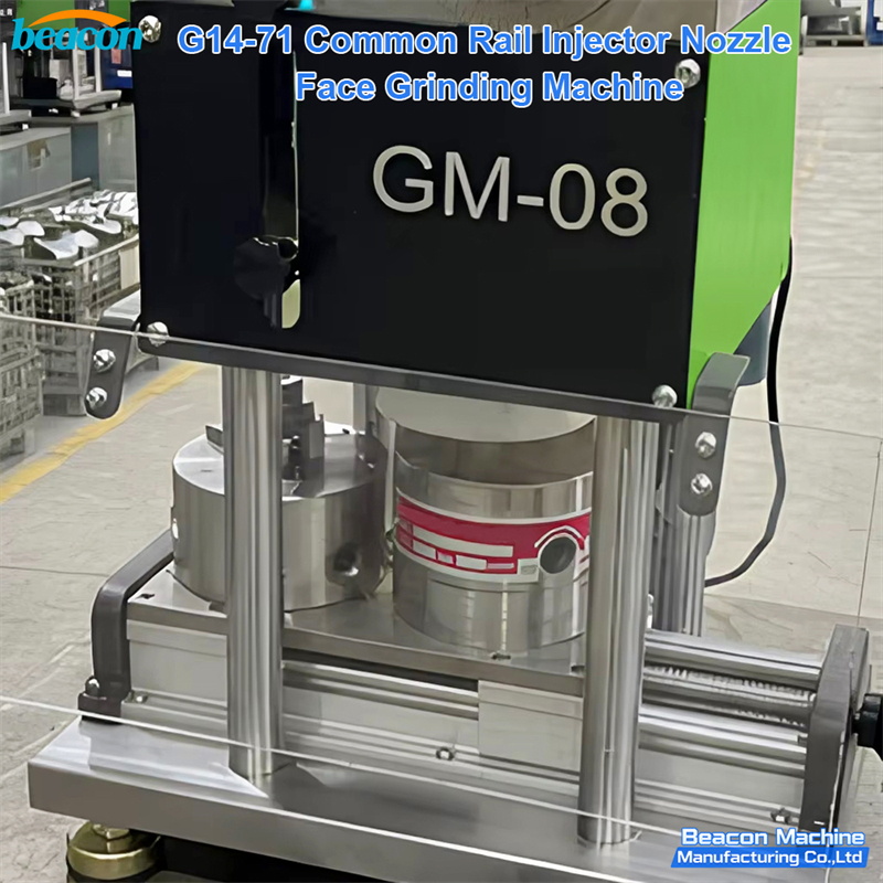 common rail injector grinding machine, nozzle face grinder, G14-71, injector lapping machine, common rail repair tool, diesel injector grinder, solenoid injector face grinding, piezo injector grinding, Bosch Denso Delphi injector service, injector recondition tool