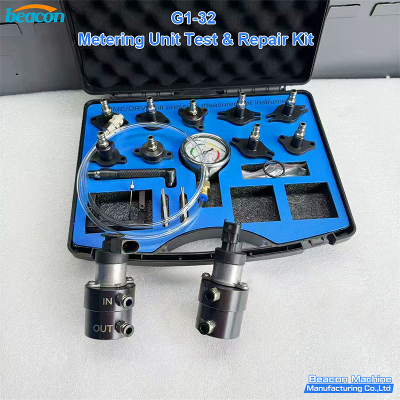 metering unit test kit, common rail metering unit repair, suction control valve tester, SCV diagnostic kit, Bosch CP1 CP3 metering, Denso HP0 metering, Delphi DFP metering, diesel pump calibration tool