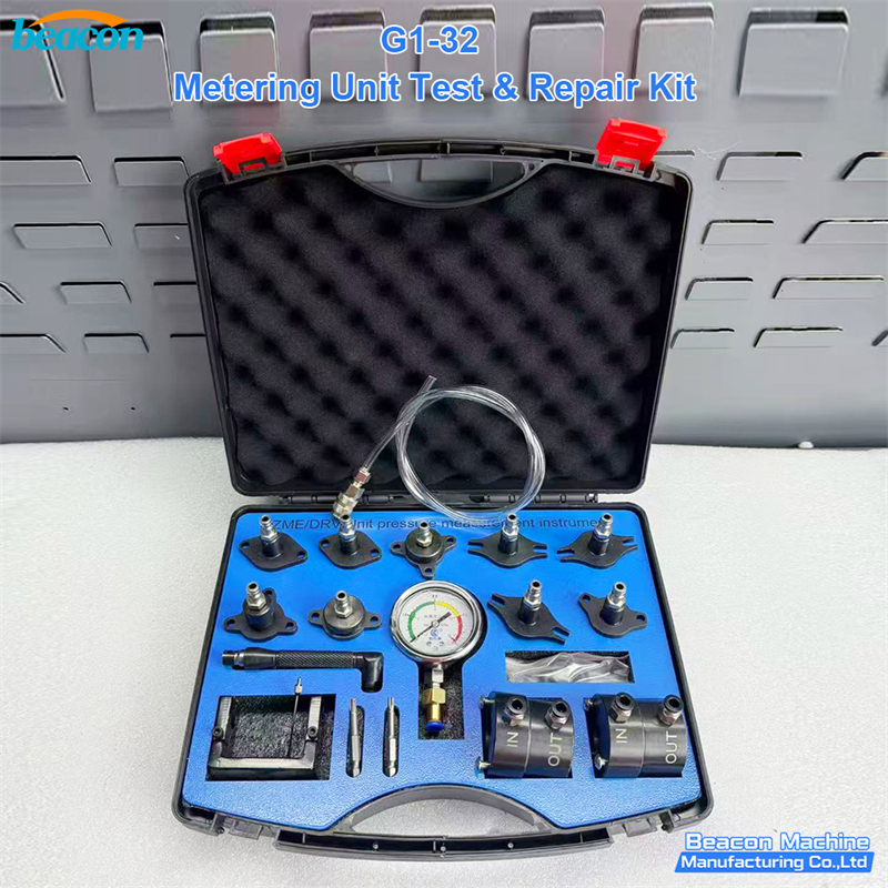 metering unit test kit, common rail metering unit repair, suction control valve tester, SCV diagnostic kit, Bosch CP1 CP3 metering, Denso HP0 metering, Delphi DFP metering, diesel pump calibration tool