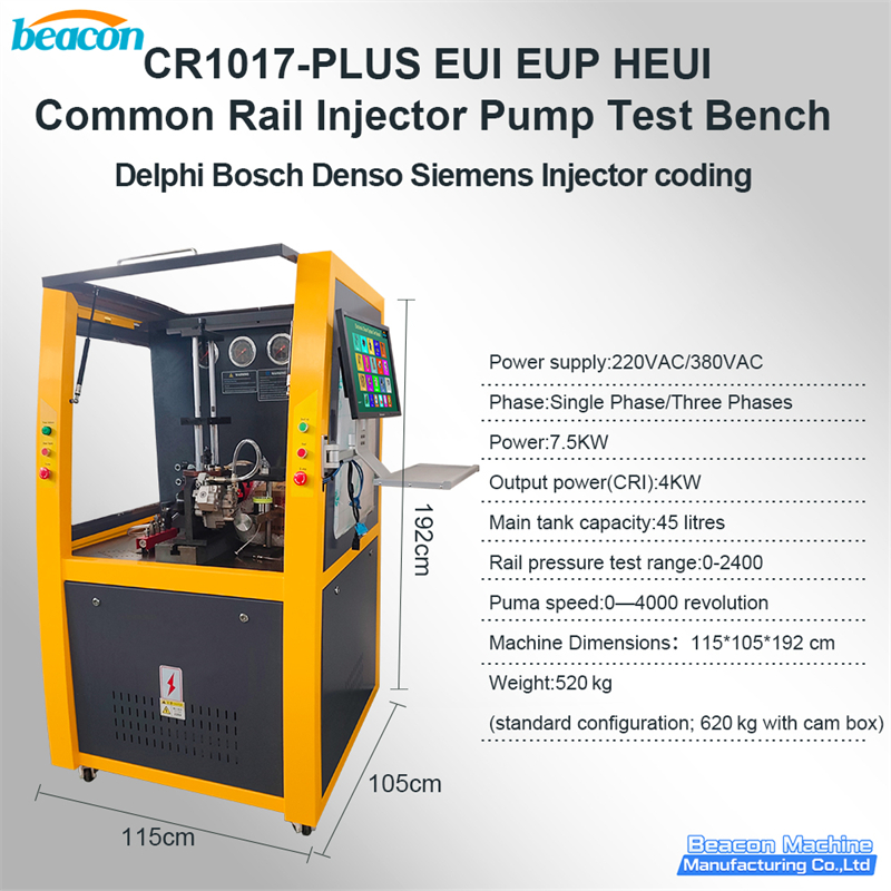 common rail injector test bench, common rail pump test bench, injector coding tester, denso HP0 pump tester