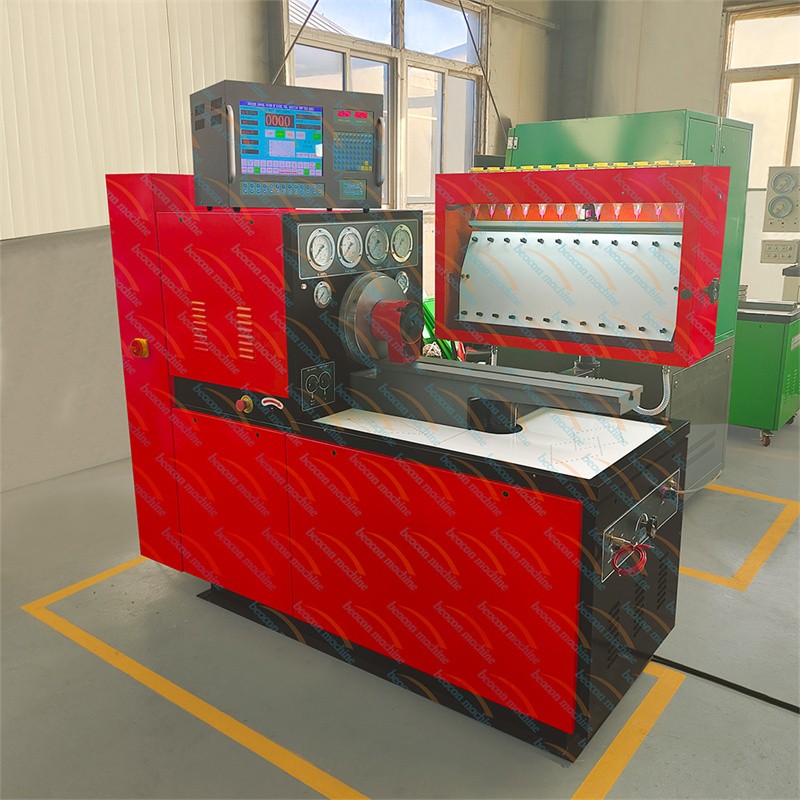 inline pump calibration, 12 cylinder test bench, mechanical governor test