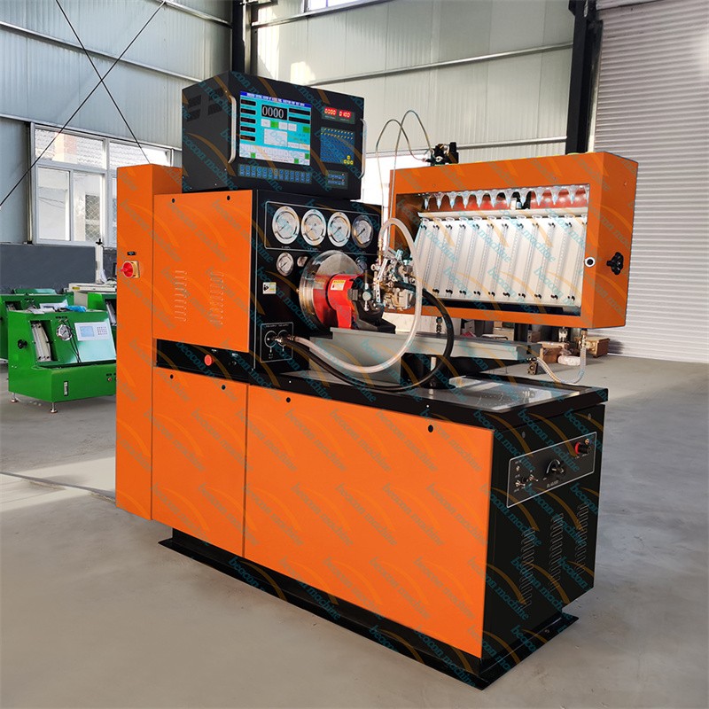 inline pump calibration, 12 cylinder test bench, mechanical governor test