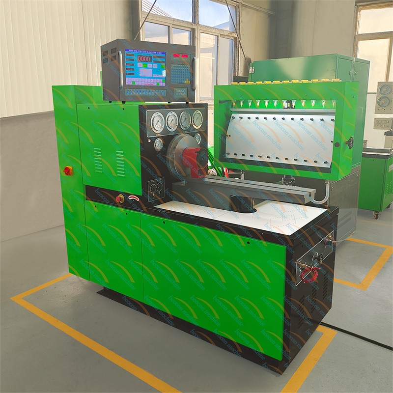 inline pump calibration, 12 cylinder test bench, mechanical governor test