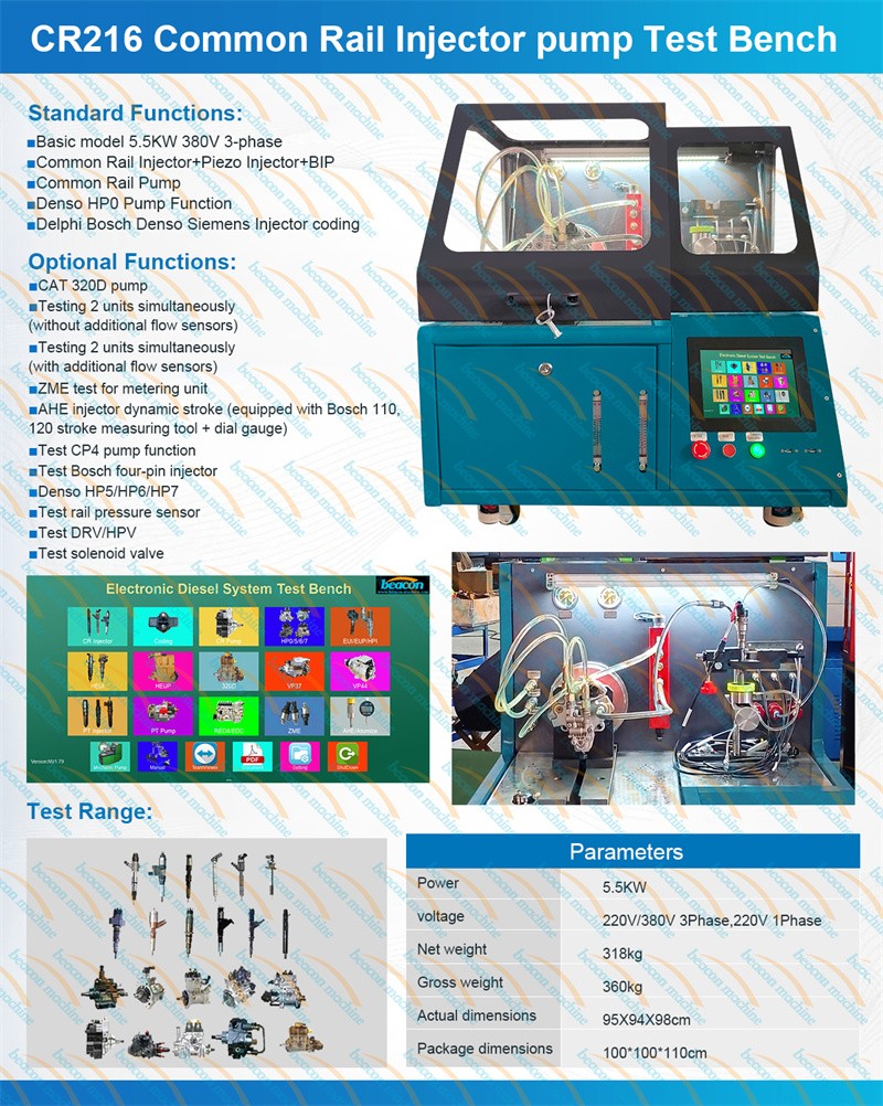 diesel nozzle tester, pop tester, injector spray test