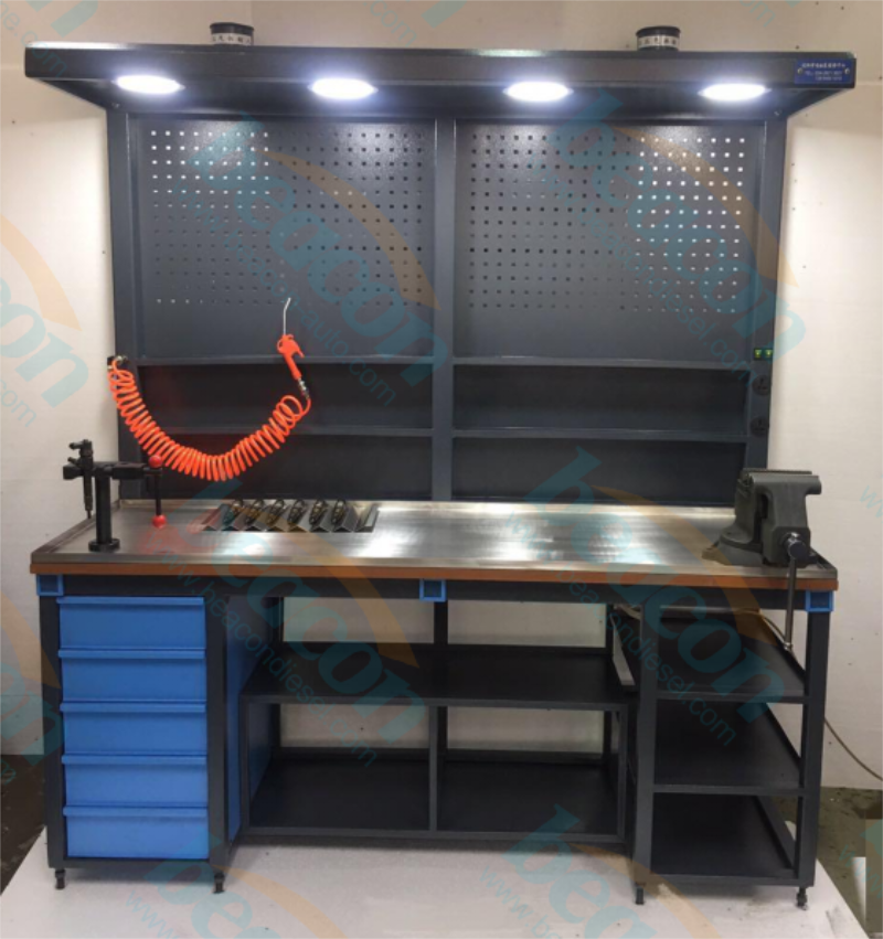Component Repair Table, Fuel System Maintenance Bench, Diesel Shop Furniture