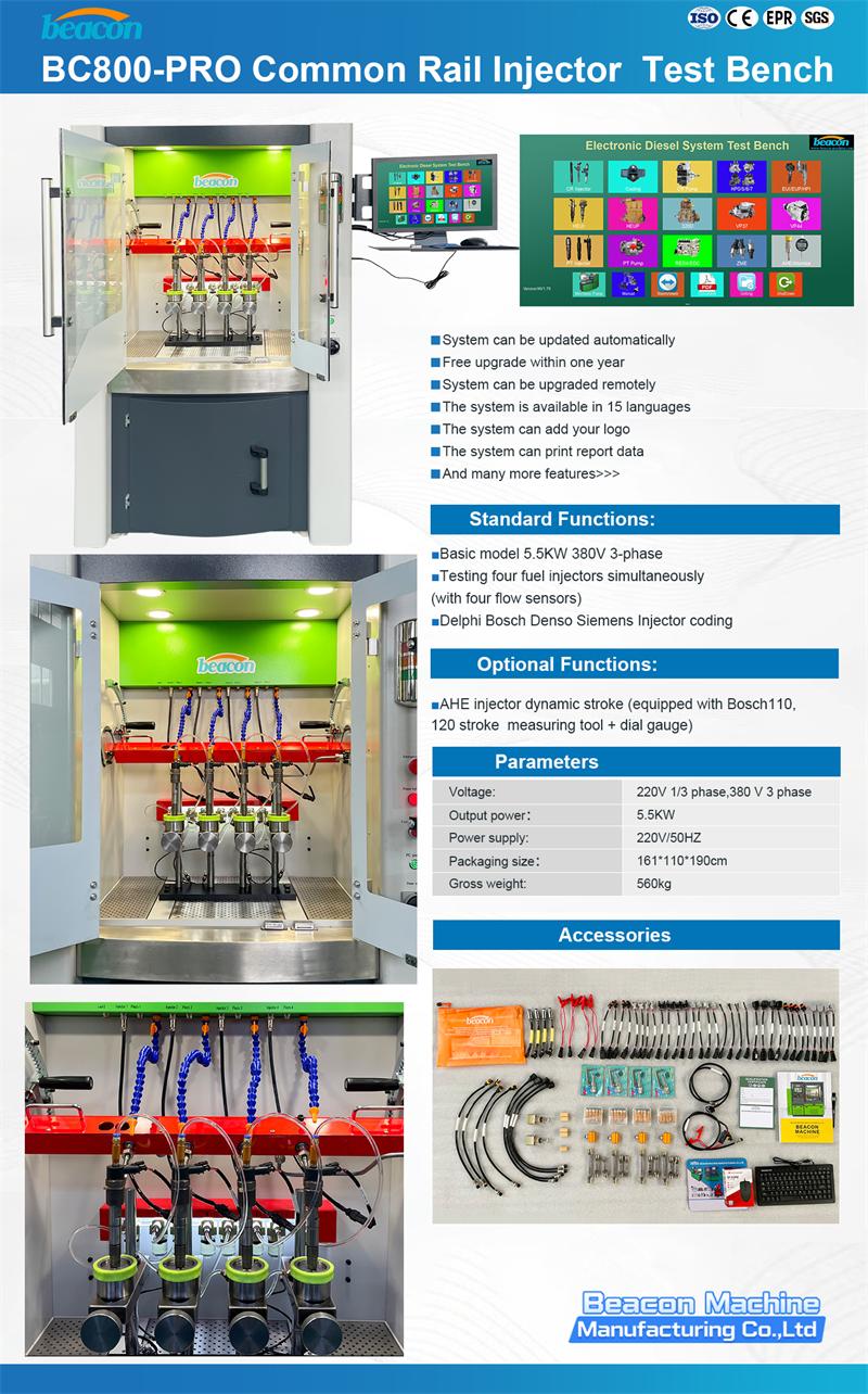 Common Rail Injector Tester, Diesel Injector Test Bench, Piezo Injector Calibration
