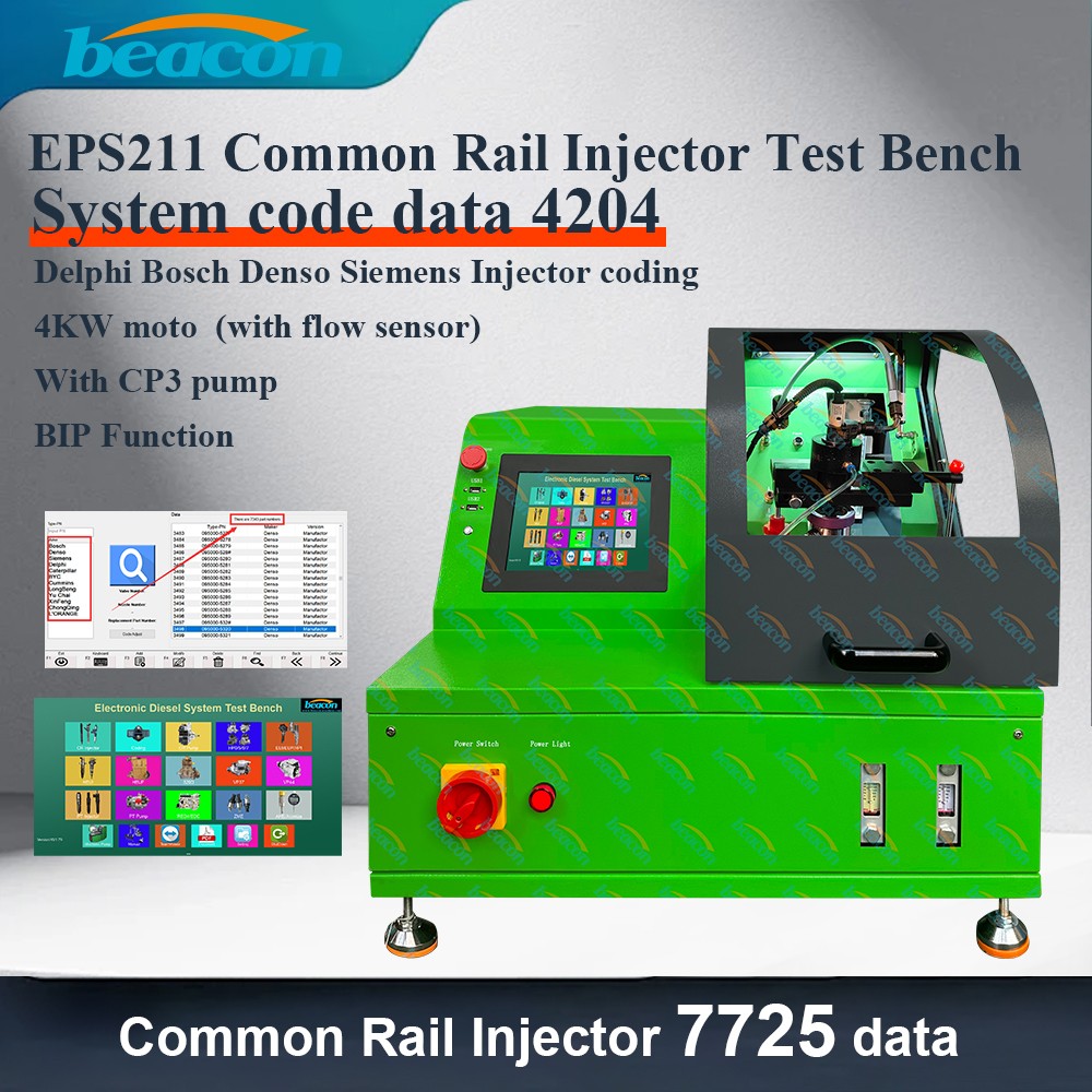 EPS211 Test Bench, Common Rail Injector Tester, BIP Function Diagnostic